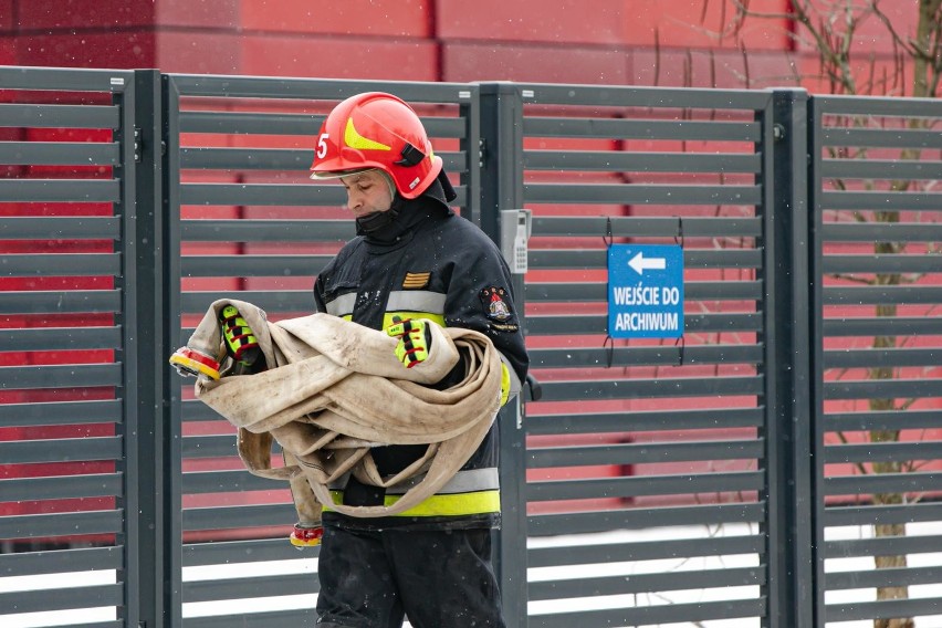 Pożar miejskiego archiwum. Akcja krakowskich strażaków