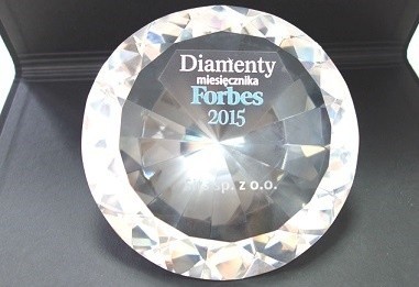 Diamenty Forbesa. SITS z Brodnicy najlepszą firmą w regionieTak wygląda Diament Forbesa, który otrzymała firma SITS
