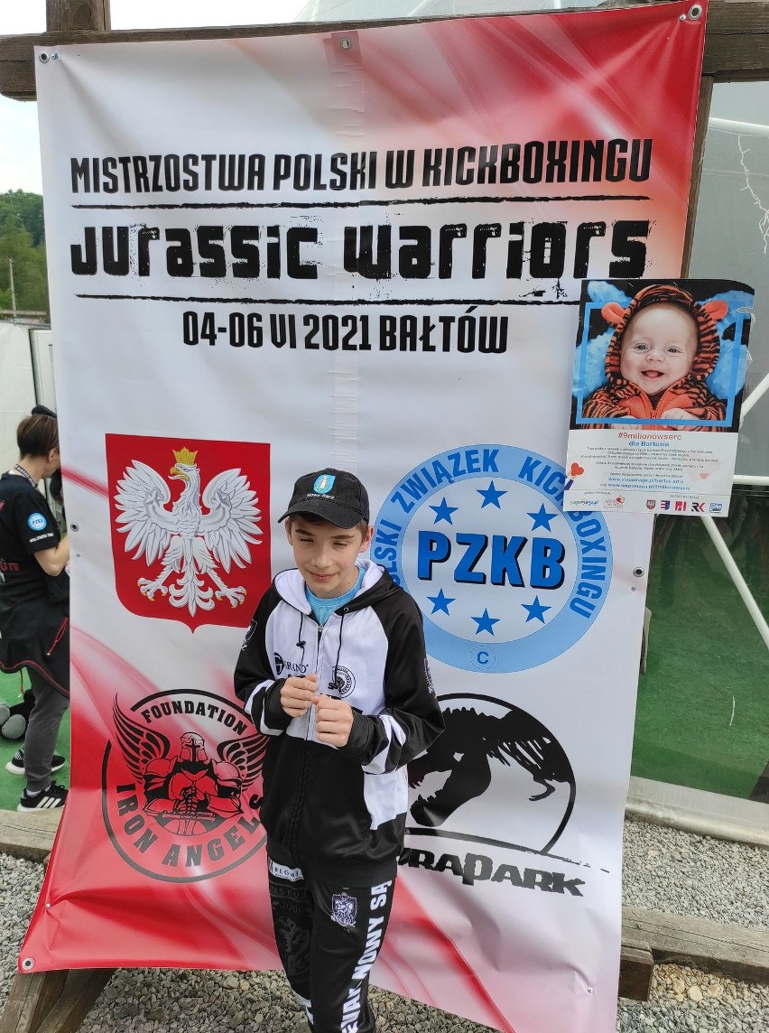 Kickboxing. Wojownik z UKS Evan z medalem Mistrzostw Polski [Zdjęcia]