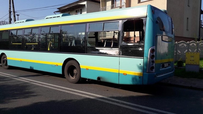 Wypadek dwóch autobusów w Jaworznie