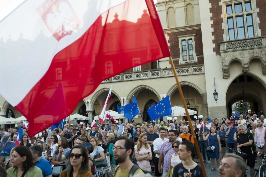 Marsz w obronie niezawisłości sądów przeszedł ulicami Krakowa