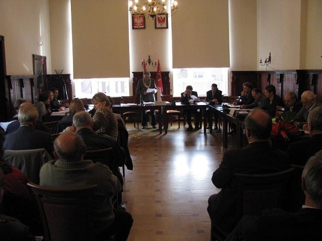 Sesja Rady Miejskiej w Drezdenku.