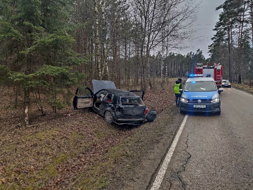 Wypadek na trasie Ełk-Regiel