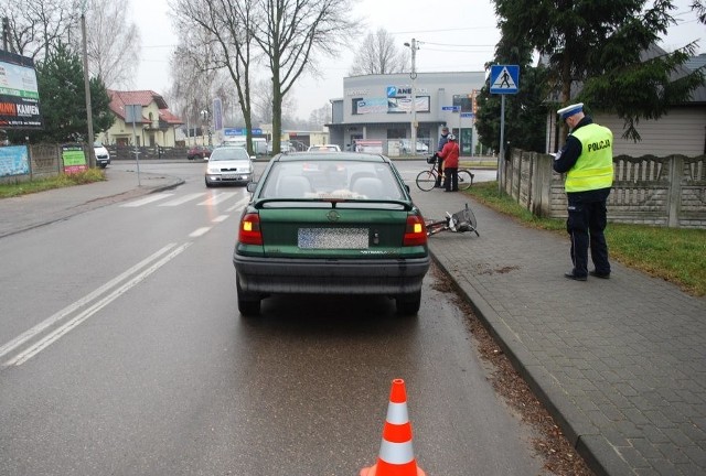 42-latek, mając ponad dwa promile alkoholu w organizmie potrącił rowerzystkę.