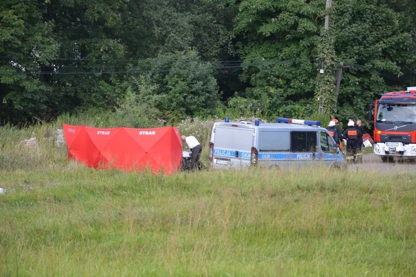 Wypadek w Łęce koło Nowego Sącza