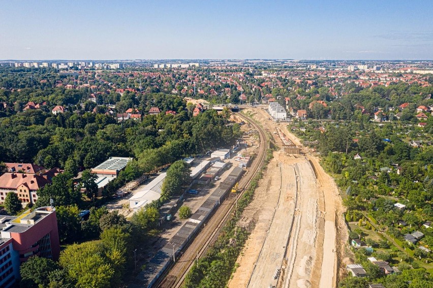 Węzeł Łękno w Szczecinie. "Wykonawca nie zwalnia tempa". Najnowsze wideo i zdjęcia z placu budowy - 20.08.2019