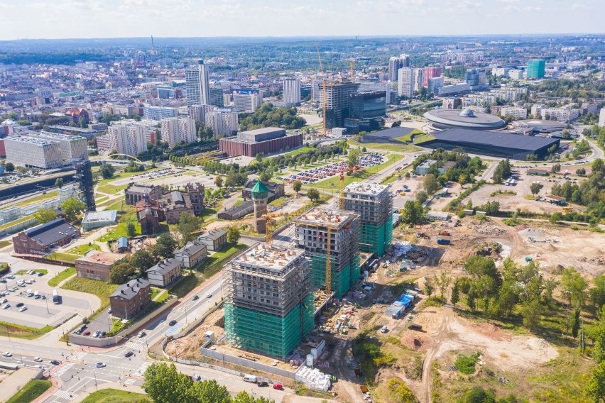 Osiedle przy Muzeum Śląskim ma już docelową wysokość, 12...