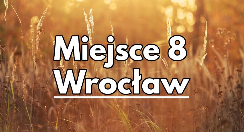 W rankingu, tuż przed Rybnikiem, znalazł się Wrocław. Miasto...