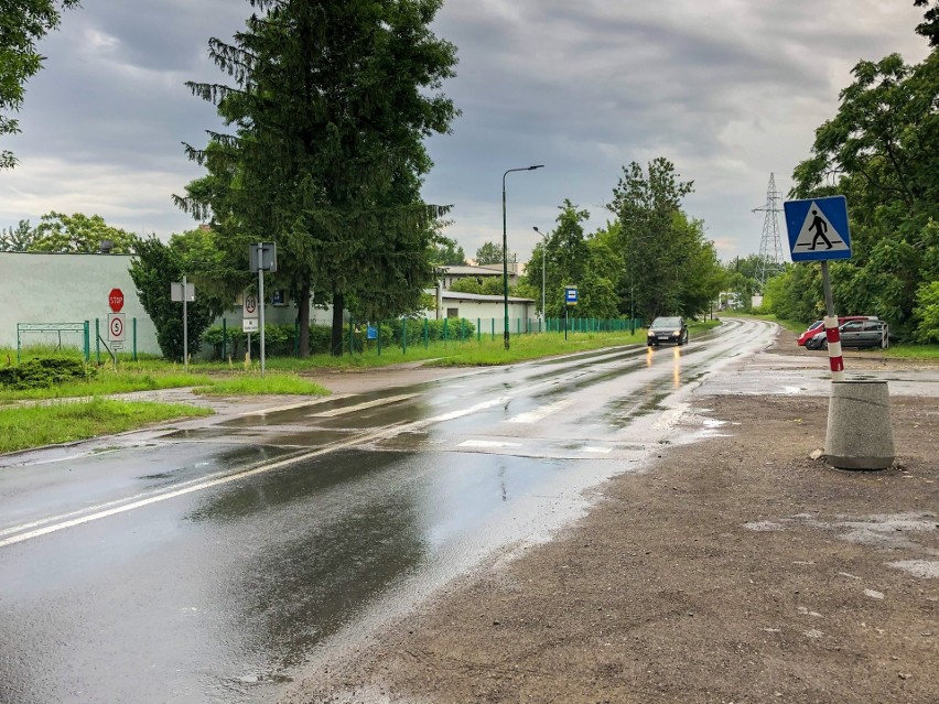 Odcinek ulicy Ostrogórskiej w Sosnowcu, który będzie...