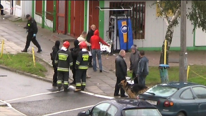 Poznań: Obrabowano bankomat. Zobacz film