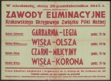 Piłkarskie plakaty meczowe. Zobacz z kim kiedyś grały Cracovia, Wisła i Garbarnia [GALERIA]