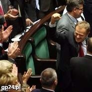 Tak z rozwiązania Sejmu cieszył się lider Platformy Obywatelskiej Donald Tusk.