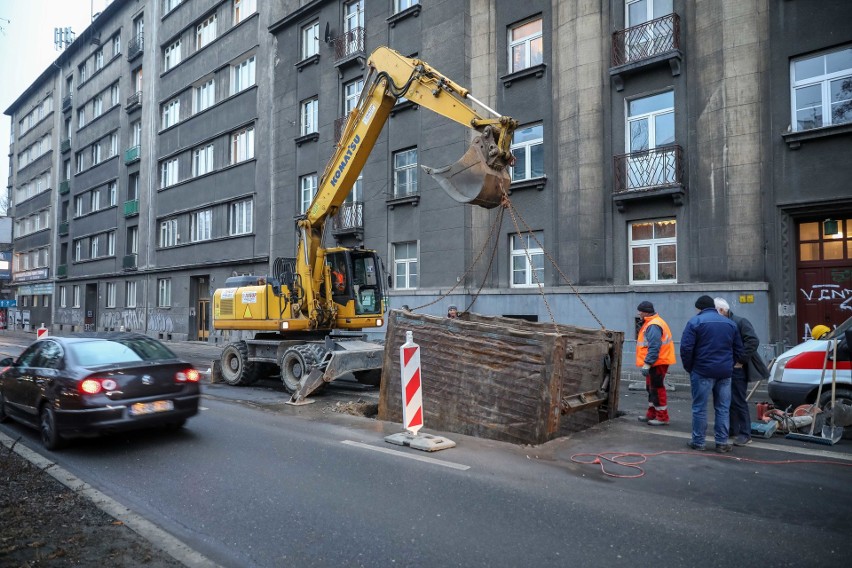 Na al. Słowackiego trwają prace i tworzą się duże korki