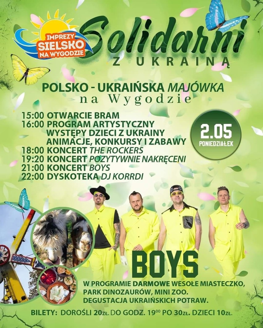 Polsko - ukraińska majówka w Sielsko na Wygodzie. Gwiazdą wieczoru będzie zespół Boys. Zobacz film