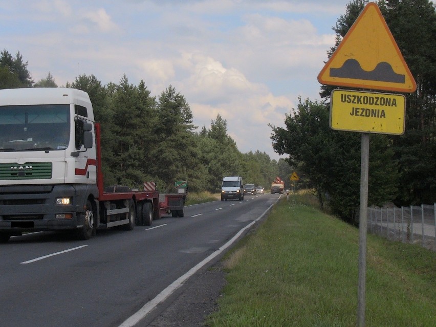 Droga Krajowa nr 11 w okolicach Tworoga.