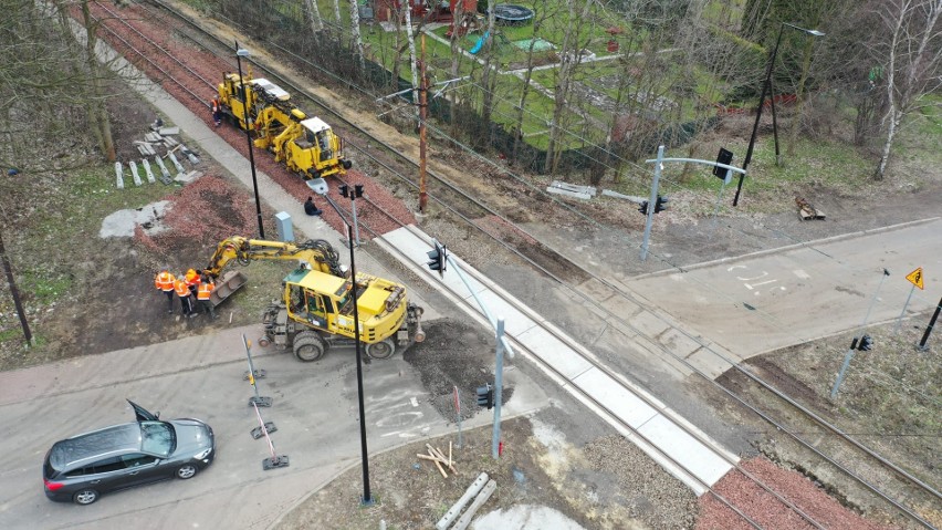 Nowe torowisko tramwajowe w Bytomiu. Zobacz kolejne zdjęcia....