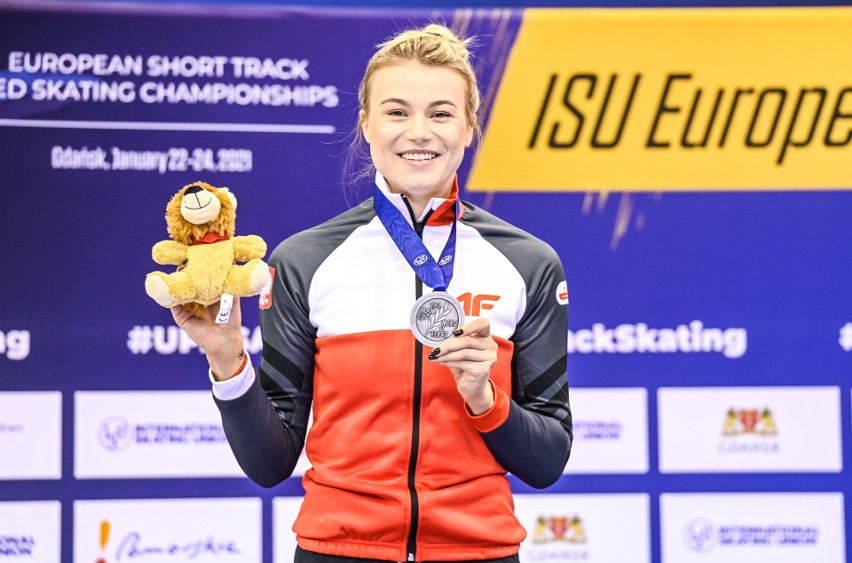 Short track. Natalia Maliszewska zdobyła wicemistrzostwo Europy w Gdańsku! To jej trzeci medal mistrzostw Europy w karierze[zdjęcia]