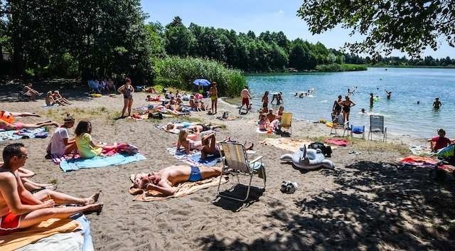 Plaża Borówno główna zamkniętaPlaża Borówno główna zamknięta