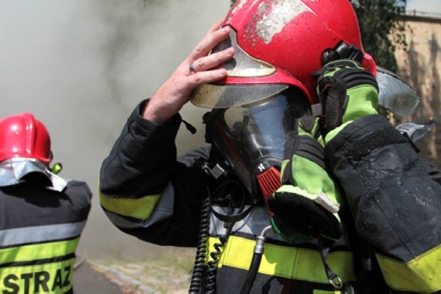 Z pożarem mieszkania w Zabrzu zmagało się sześć strażackich zastępów.