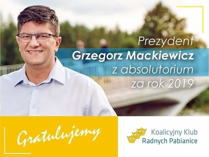 Prezydent Pabianic z absolutorium. Radni PiS nie głosowali