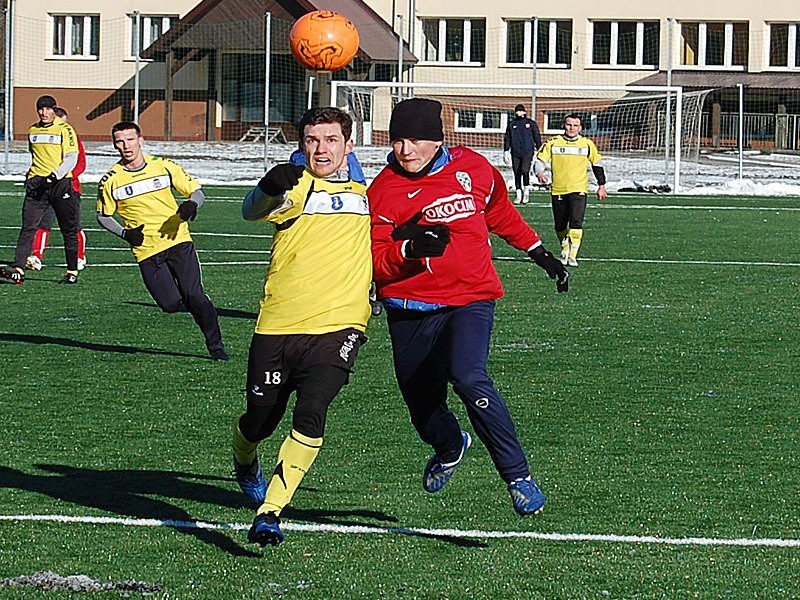 Zimowy sparing Okocimskiego z Sandecją