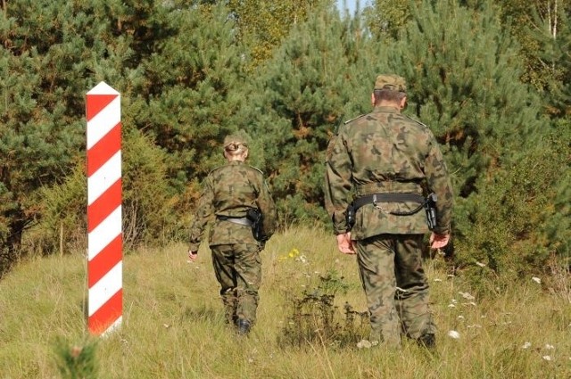 Pogranicznicy patrolują granicę polsko-białoruską.