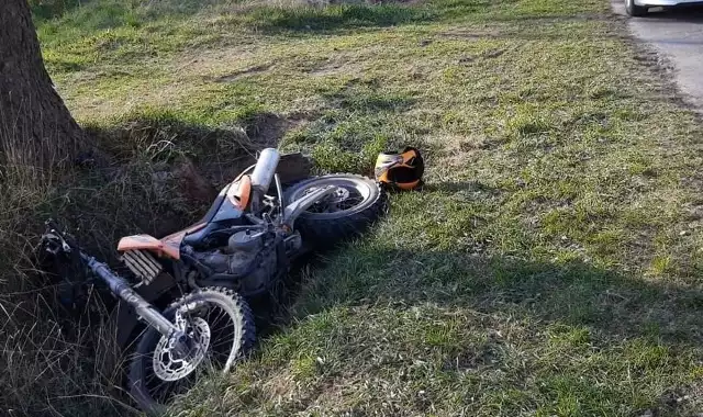W czwartek w miejscowości Polskowola w gminie Kąkolewnica, kierujący motocyklem 37-latek stracił panowanie nad pojazdem i zjechał do przydrożnego rowu