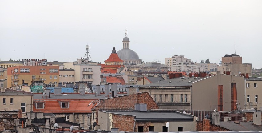 Widok z dachu Wydziału Prawa Uniwersytetu Śląskiego w...