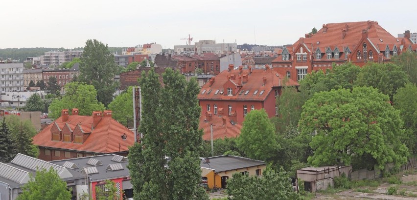 Widok z dachu Wydziału Prawa Uniwersytetu Śląskiego w...