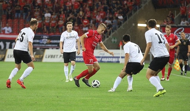 W akcji jeden z widzewskich młodzieżowców, Konrad Gutowski