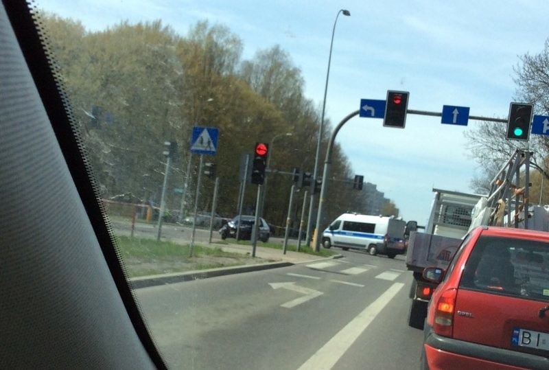 Wypadek BMW na ul. Zwierzynieckiej