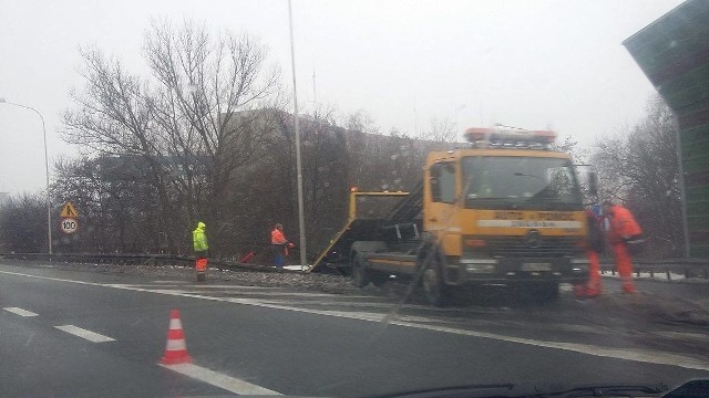 Wypadek na A4 w Katowicach