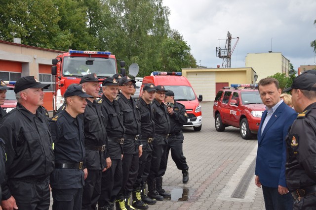 W Chojnicach pojawił się dzisiaj m.in. minister Mariusz Błaszczak.