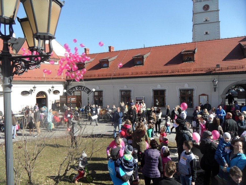 Bieg Polki dla Polki w Żywcu. Promowali profilaktykę badań i zbierali pieniądze [ZDJĘCIA+WIDEO] 