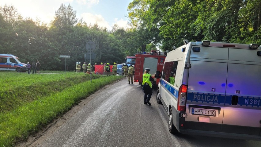 Wypadek w Sulicicach - śmierć na drodze 13.06.2022