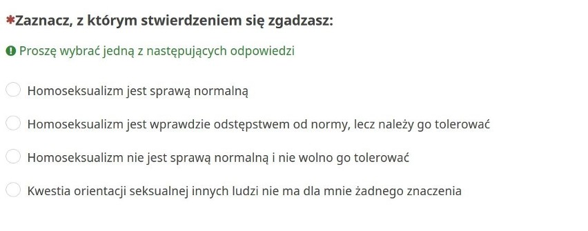 Pytania m.in. o poglądy polityczne i seks znalazły się w ankiecie dla 13-letnich uczniów. Kuratorium oświaty: badania są dobrowolne