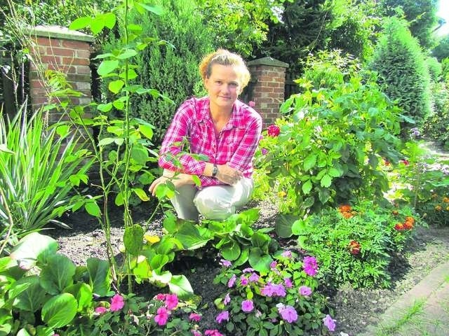 Pani Marzena najlepiej relaksuje się w swoim ogrodzie, pielęgnując kwiaty i inne rośliny