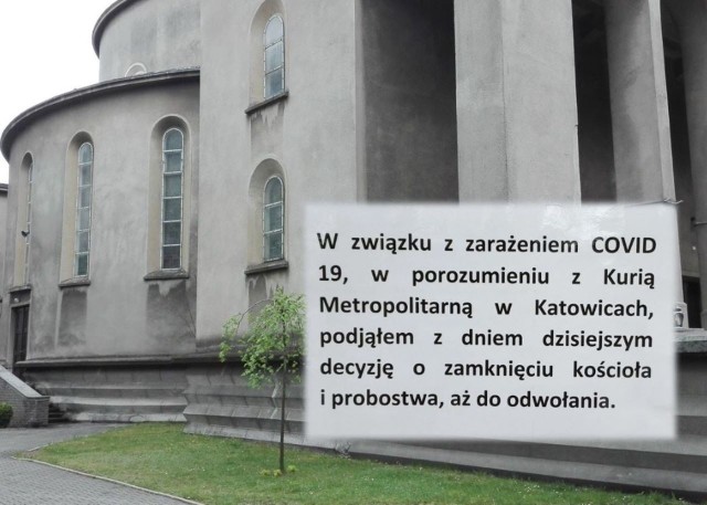 Zakażenie koronawirusem stwierdzono u proboszcza parafii NSPJ w katowickich Murckach