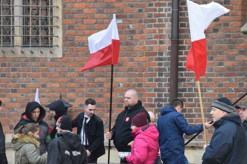 Narodowcy manifestowali przeciw zbyt dużej liczbie Ukraińców...