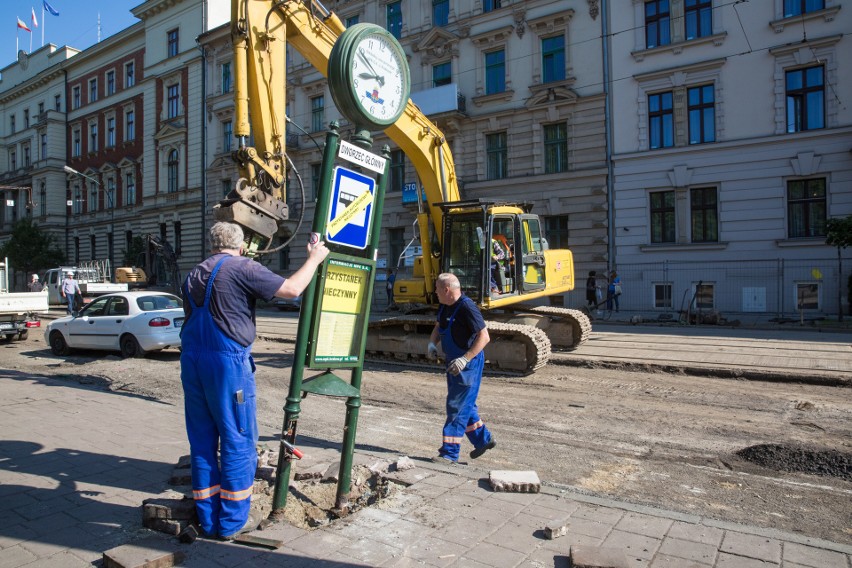 Na Basztowej idzie wolno, wkrótce większy koszmar kierowców