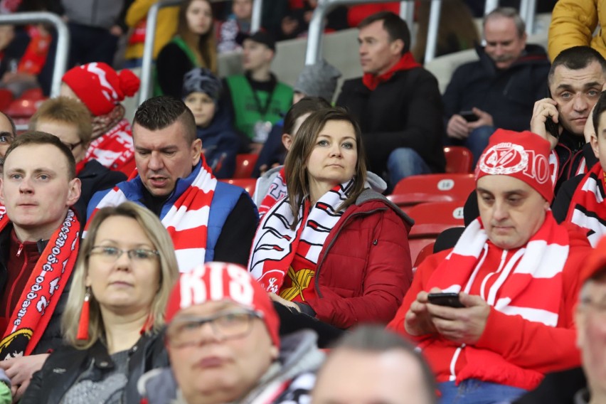 Kibice na meczu Widzew Łódź - Elana Toruń który zakończył się remisem 1:1.