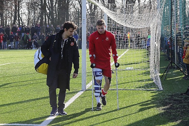 Tak było 8 lutego 2020 roku w trakcie meczu Widzewa z Pogonią kontuzji doznał Przemysław Kita.