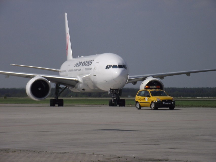 Boeing 777 po raz pierwszy na lotnisku w Pyrzowicach