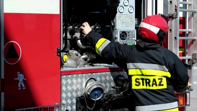 W akcji gaśniczej brało udział siedem zastępów straży pożarnej