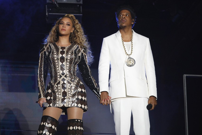 Beyone i Jay-Z podczas koncertu w Warszawie
