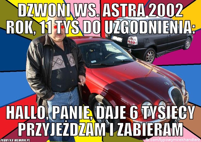 Typowy Mirek [MEM] handlarz aut podbija internet! [NAJLEPSZE ZDJĘCIA]