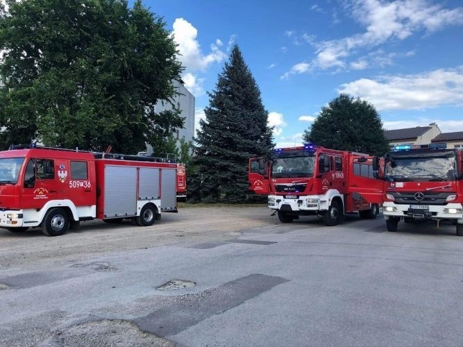 Podczas akcji strażaków w Połańcu