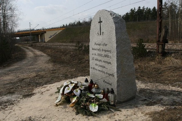Ufundowany przez Krzysztofa Telkę pomnik jest &#8211; obok wspomnień &#8211; jedynym świadectwem katastrofy drogowej z 1952 roku.