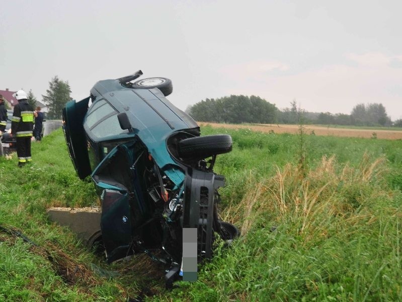 Dramatyczny wypadek w Oblekoniu w powiecie buskim