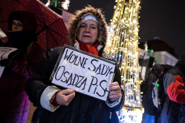 Protest w obronie sądów, 14 grudnia 2017 r., Warszawa